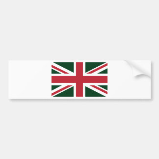 Pegatina Para Coche Bandera roja verde oscuro fresca de Union Jack