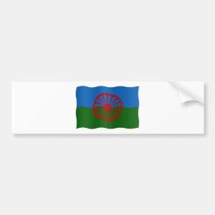 Pegatina Para Coche Bandera romaní