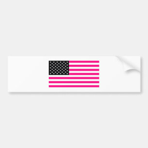 Pegatina Para Coche bandera rosa estadounidense