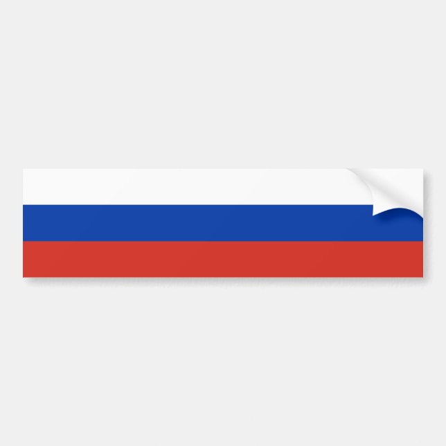 Pegatina Para Coche Bandera rusa (Rusia) (Frente)