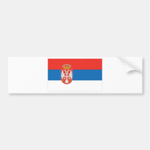 Pegatina Para Coche Bandera servia