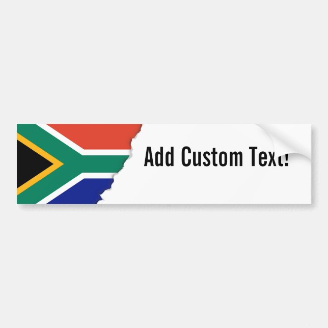 Pegatina Para Coche Bandera surafricana (Frente)