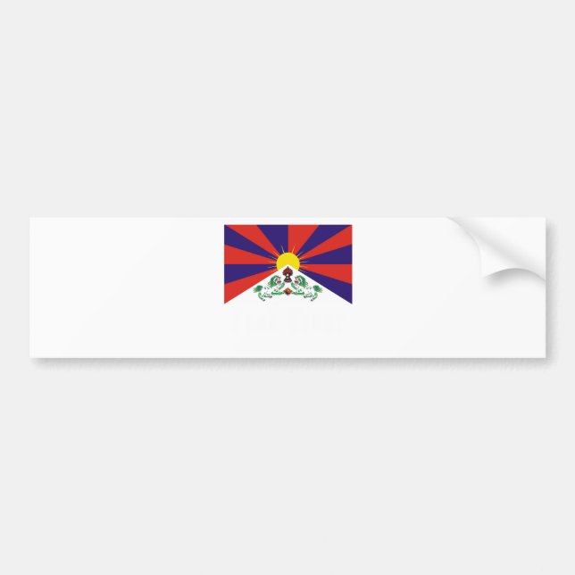 PEGATINA PARA COCHE BANDERA TIBETANA (Frente)