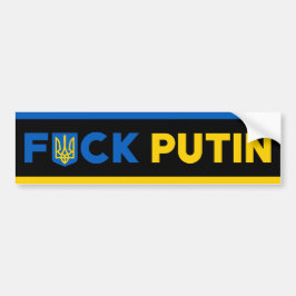 Pegatina Para Coche Bandera ucraniana anti Putin futin