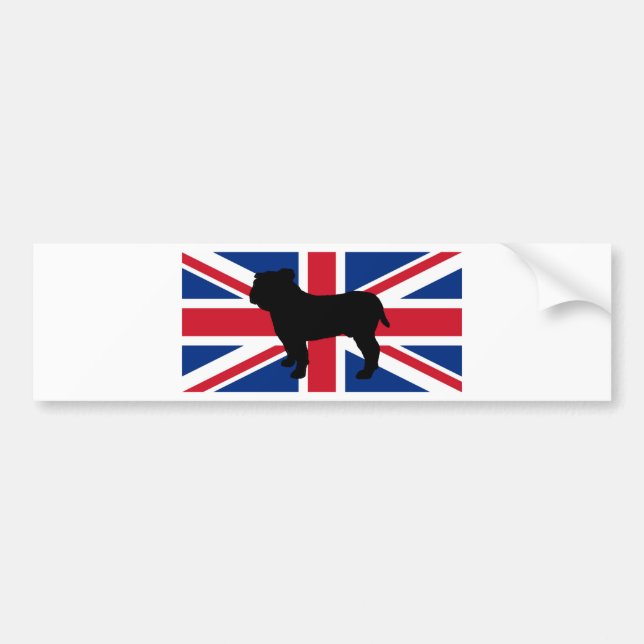 Pegatina Para Coche bandera United_Kingdom.png de la silueta del (Frente)