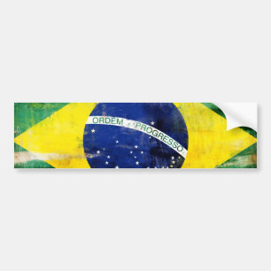 Pegatina Para Coche Bandera vieja del Brasil