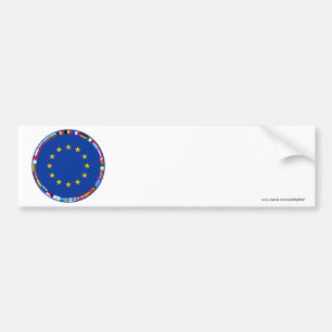 Pegatina Para Coche Banderas de unión europea