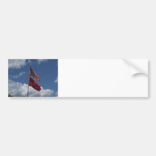 Pegatina Para Coche Banderas patrióticas y un cielo azul