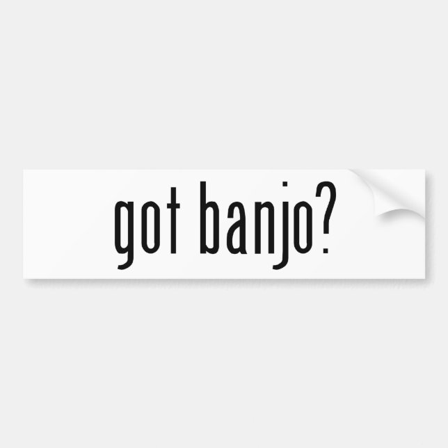 Pegatina Para Coche ¿banjo conseguido? (Frente)