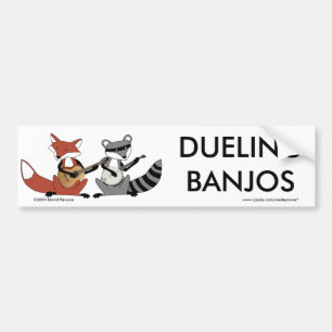 Pegatina Para Coche Banjos en duelo