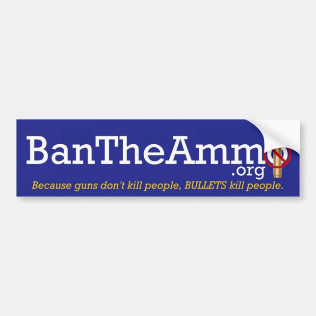 Pegatina Para Coche BanTheAmmo Bumper Sticker (Frente)