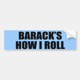 PEGATINA PARA COCHE BARACK CÓMO RUEDO