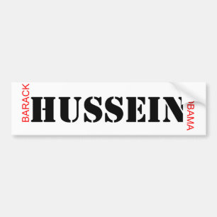 Pegatina Para Coche Barack HUSSEIN Obama - el presidente musulmán