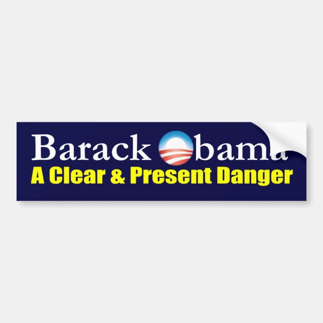 Pegatina Para Coche Barack Obama (Frente)