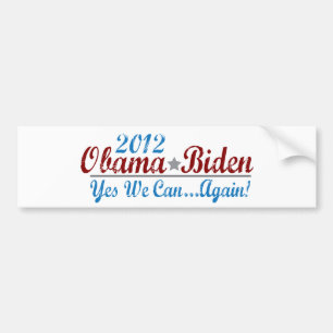 Pegatina Para Coche Barack Obama 2012 otra vez