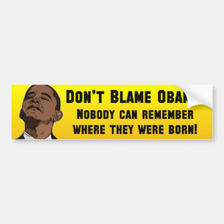 Pegatina Para Coche Barack Obama anti Birther
