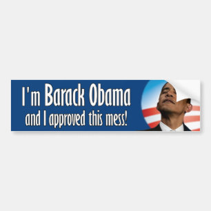Pegatina Para Coche Barack Obama aprobó este lío