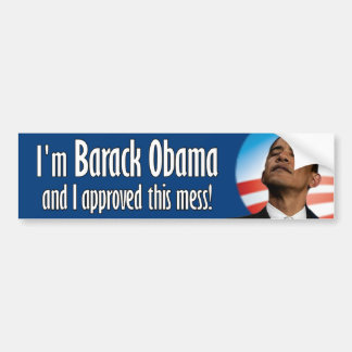 Pegatina Para Coche Barack Obama aprobó este lío