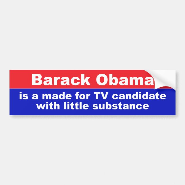Pegatina Para Coche Barack Obama DE PARACHOQUES (Frente)