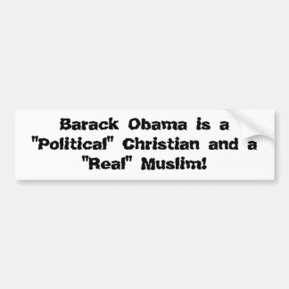 Pegatina Para Coche Barack Obama es un cristiano "político" y"…
