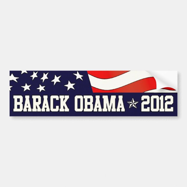Pegatina Para Coche Barack Obama for President  in 2012 (Frente)