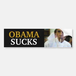 PEGATINA PARA COCHE BARACK OBAMA - OBAMA CHUPA