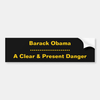 Pegatina Para Coche Barack Obama---------------------Un claro y un