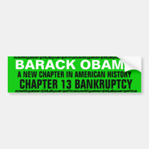 PEGATINA PARA COCHE BARACK OBAMA UN NUEVO CAPÍTULO EN HISTORIA