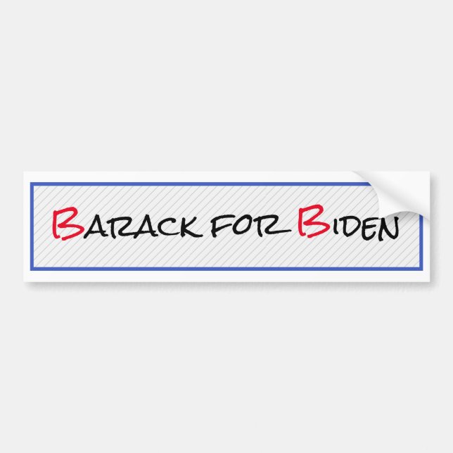 Pegatina Para Coche Barack para Biden (Frente)