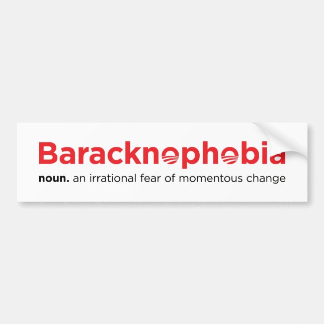 Pegatina Para Coche baracknophobia (Frente)