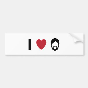 Pegatina Para Coche Barba del corazón I