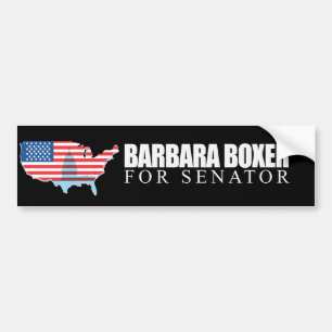 Pegatina Para Coche Barbara Boxer para el senador 2010