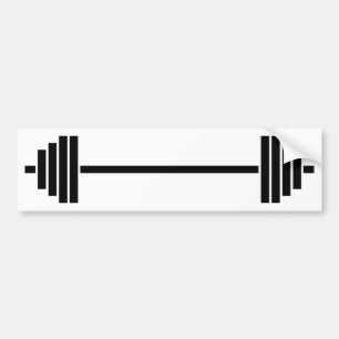 Pegatina Para Coche Barbell del levantamiento de pesas