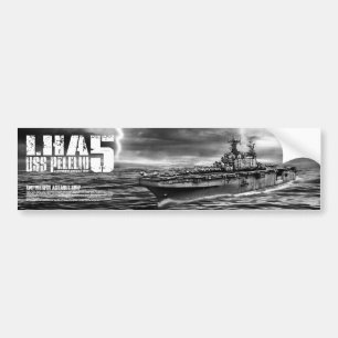 Pegatina Para Coche Barco de asalto anfibio Peleliu Bumpersticker