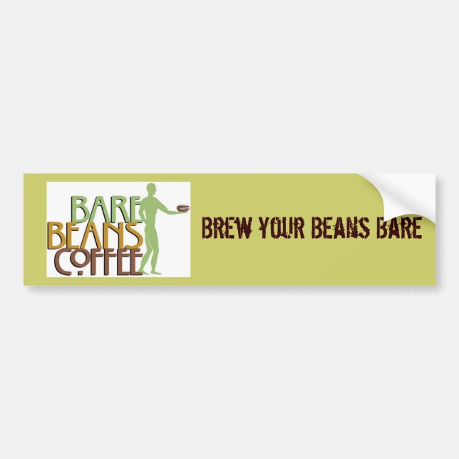 Pegatina Para Coche barebeansfinalgreenlogo1107A, elaboran cerveza sus (Frente)