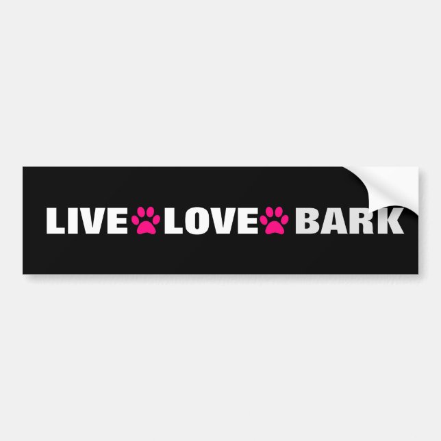 PEGATINA PARA COCHE BARK DE AMOR VIVO (Frente)