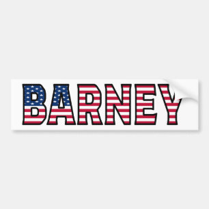 Pegatina Para Coche Barney Nombre Apellido USA Pegatina Sticker Coche