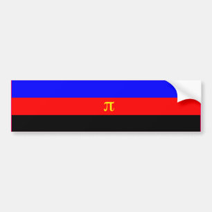 PEGATINA PARA COCHE BARRA DE LA BANDERA DEL ORGULLO POLIAMOR