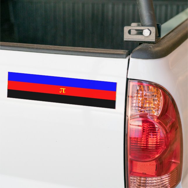 PEGATINA PARA COCHE BARRA DE PRIDEFLAG POLAMORIAL (En Camión)