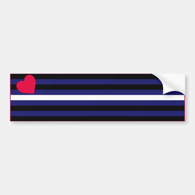 PEGATINA PARA COCHE BARRA PRIDEFLAG DE CUERO (Frente)