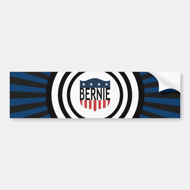 Pegatina Para Coche Barras y estrellas de BERNIE (Frente)