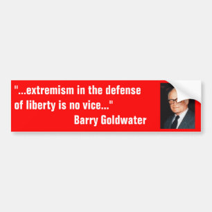 Pegatina Para Coche Barry_Goldwater en extremismo en defensa de la