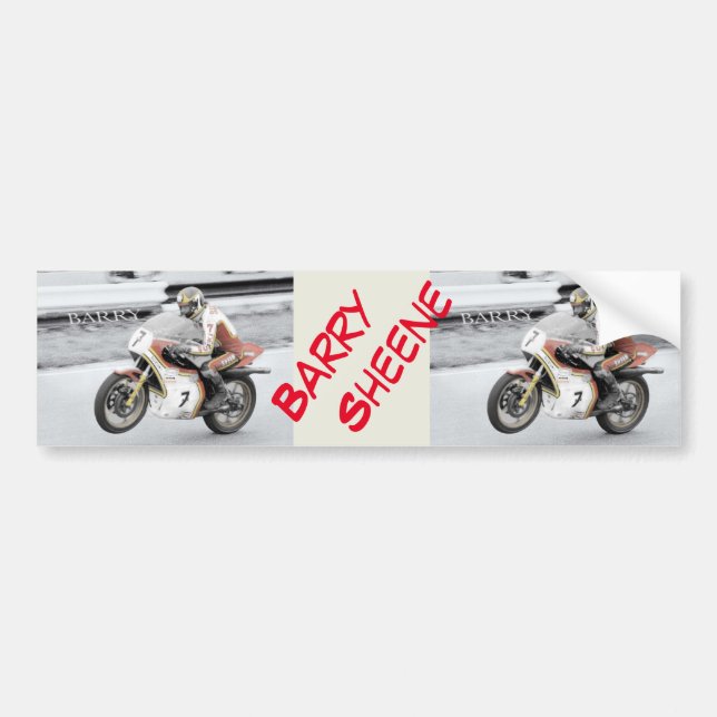Pegatina Para Coche Barry Sheene (Frente)