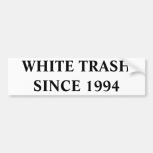 PEGATINA PARA COCHE BASURA BLANCA DESDE 1994