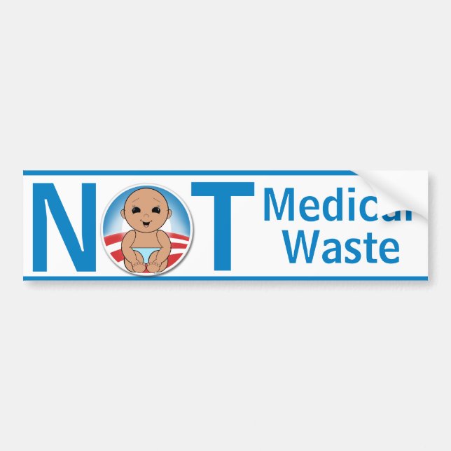 Pegatina Para Coche Basura no médica (Frente)