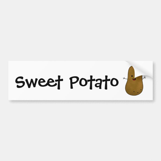 Pegatina Para Coche Batata Dulce (Frente)