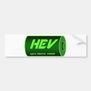 Pegatina Para Coche Batería verde de HEV