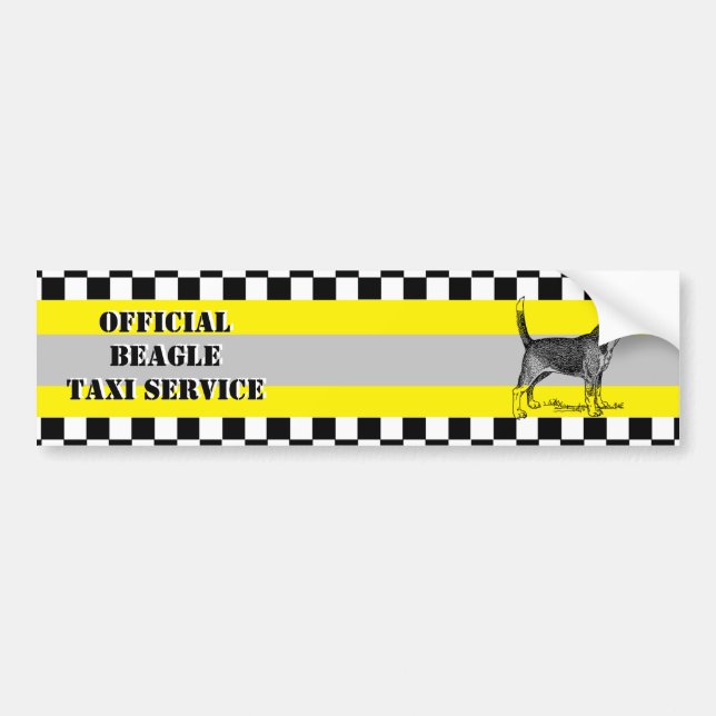 Pegatina Para Coche Beagle (Frente)