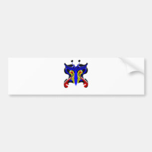 Pegatina Para Coche Beautiful butterfly icon glass