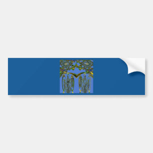 Pegatina Para Coche Beautiful Iridescent bluebirds design